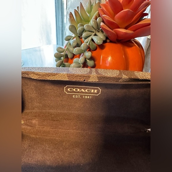 Coach Signature Tan Eyewear Monogram Case - Picture 6 of 11